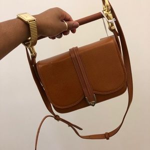 Sancia The Maia bag in cognac. Sold out in stores!